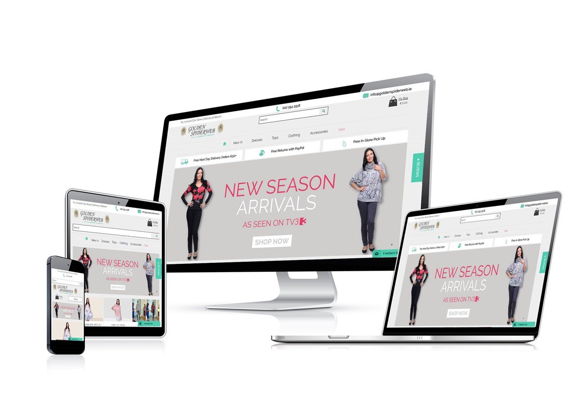 Ecommerce Clothing Store Online Shop  Web Design Project Responsive Images